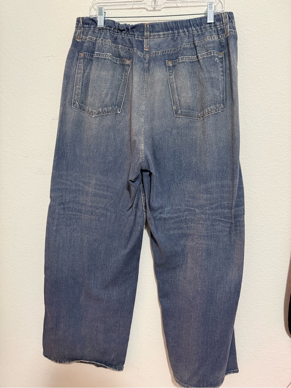 rag & bone Miramar Mid-Rise baggy faux Jeans - Faded Blue Wash - Picture 5 of 5